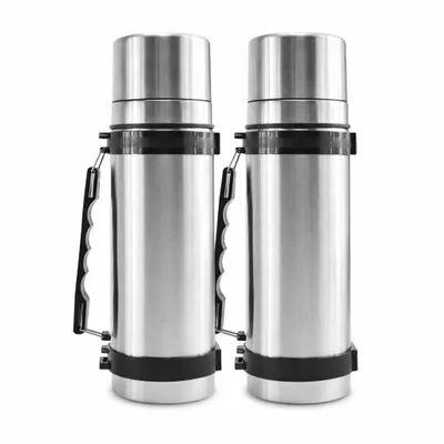Produktbild von X4-Life 2er Set Doppelwandige Isolierflasche