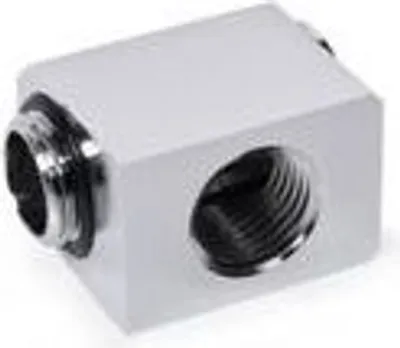 Produktbild von Alphacool 17584, Wasserblock, Messing, Chrom, 1/4", 90°, 23,5 mm