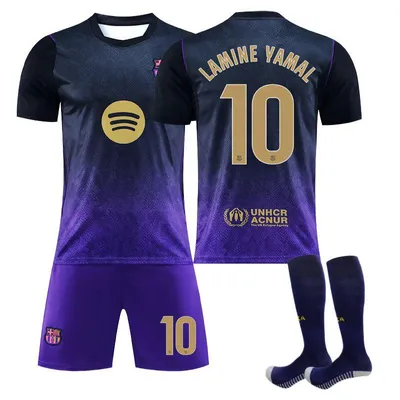 Produktbild von #10 LAMINE YAMAL Barça away game,26-27(La Liga)football jersey for Kids and Adults SIZE:26