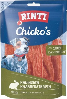 Produktbild von Rinti Chicko - Hundesnack - Kaninchen Knabberstreifen