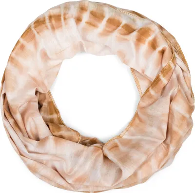 Produktbild von styleBREAKER Uni Loop Schal mit Batik Streifen Muster Print, Leichter Schlauchschal Farbverlauf, Tuch 01016213