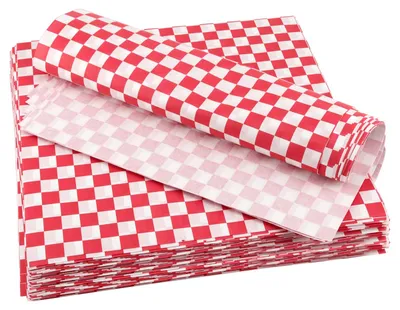 Fettdichtes Einwickelpapier, 300 Blatt, 25,5 x 25,5 cm, kariert
