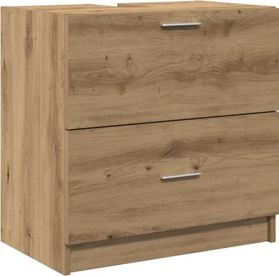 Produktbild von vidaXL Badezimmerschrank Artisan-Eiche 59 x 37 x 59 cm Holzwerkstoff