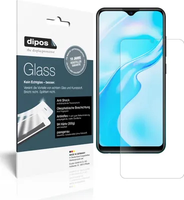 Zdjęcie produktu dla 2x folia ochronna do Vivo Y3s matowa - folia antywstrząsowa 9H dipos Glass szkło plastikowe