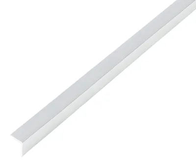 Immagine prodotto di Alberts 488574 Profilo angolare, autoadesivo, alluminio, design cromato, 2000 x 30 x 30 mm