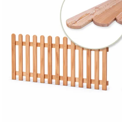 Produktbild von Holzpaket für Gartenzaun Lattenzaun inkl. Schrauben 180 cm breit Lärche natur Typ A 100 cm hoch