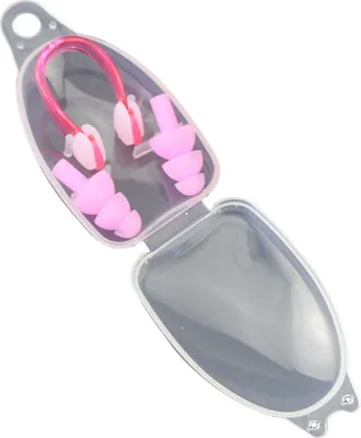 Produktbild von Schwimm-Nasenclip-Set, Silikon-Schwimm-Ohrstöpsel, wasserdichte Pool-Nasenclips, Wassersport-Nasenschutz, rutschfestes Ohrstöpsel-Set