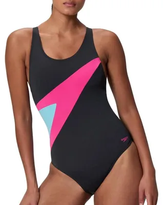 Produktbild von SPEEDO Hyperboom Butterfly Back One Piece BLK/PNK BLK/PNK 40