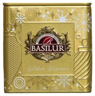 Zdjęcie produktu dla Herbata czarna Basilur Golden Tresure puszka - 75 g