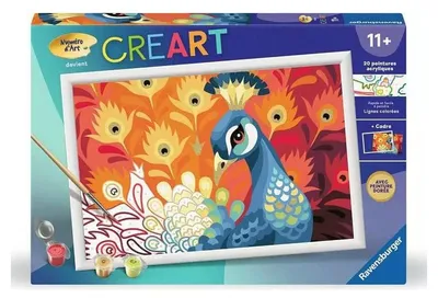 Image de Ravensburger CreArt Kids Peinture au numero Paon