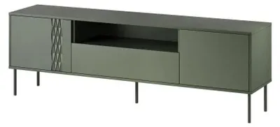 Obrázek produktu pro Cama EF TRESSE RTV skříň 180x40x54,5 matná zelená, Zelená, Dřevotřískové desky, Dřevotřískové desky, 1 police/polic, Laminát, Matný