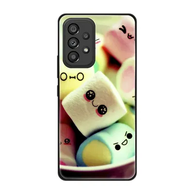 Produktbild von König Design Hülle kompatibel mit Samsung Galaxy A53 5G Kunststoff Soft Handyhülle - Handy Case Marshmallows