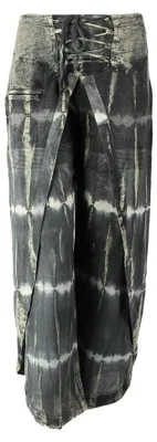 Produktbild von Uni Haremshose - Pumphose - Sarouel mit Schnürung - Yogi Pants - Cargohose schwarz