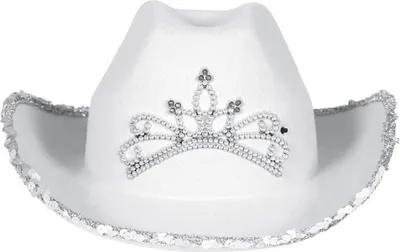 Produktbild von Fiestas Guirca - Cowboyhut für Damen, Filz FG341 (Einheitsgröße) (Weiß)