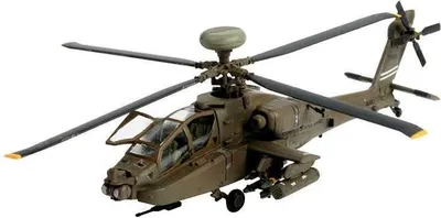 Imagen del producto de Revell, helicóptero AH-64D Longbow Apache, modelo a montar, escala 1:144, Boeing AH-64 Apache, plástico, Guerra del Golfo