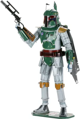 Zdjęcie produktu dla Metal Earth Boba Fett, Zestaw do budowania, Metal