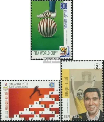 Produktbild von Briefmarken Belgien 2010 Mi 4090-4092 (kompl.Ausg.) postfrisch Fußball WM