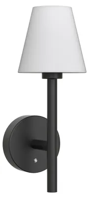 Produktbild von LED Wand- und Tischleuchte Schwarz Kabellos Stoffschirm 2er-Pack