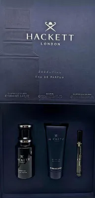 Produktbild von Hackett Essential Set 100 ml Eau de Parfum + 100 ml Shower Gel +10 ml Travel Spray