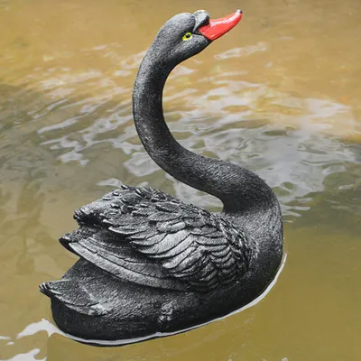 Immagine prodotto di Ornamento del cigno, decorazione del cigno, cigno di simulazione galleggiante, cigno di simulazione, decorazione del giardino