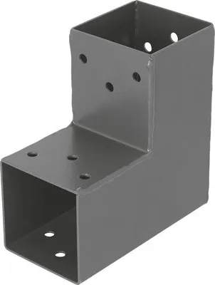 Produktbild von Steckverbinder Ecke 90°, 2 Enden, anthrazit, 71x71 mm, Typ A