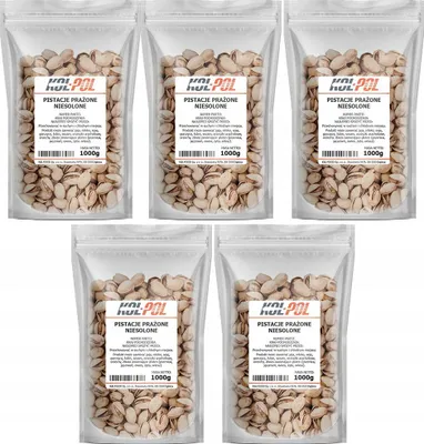 Zdjęcie produktu dla PISTACJE PRAŻONE NIESOLONE 5kg Naturalne bez soli wysoka jakość Kol-Pol