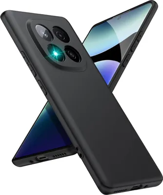 Image de Housse silicone pour Xiaomi Redmi Note 14 Pro Plus 5G Housse Matt Black Backcover Handy Case