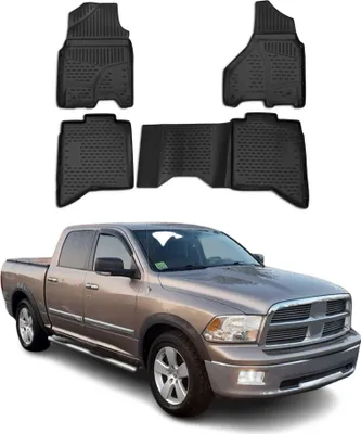 Obrázek produktu pro 2017-2024 Dodge RAM Crew Cab Podlahové rohože TPE černé 4 ks