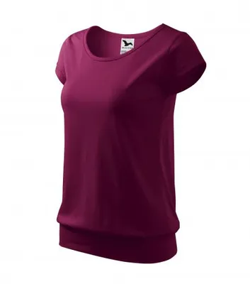 Productafbeelding van Dames T-shirt van tricot, kleur fuchsia