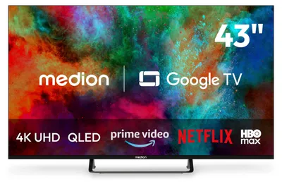 Produktbild von MEDION 108 cm (43 Zoll) QLED Fernseher 4K Smart TV - MD 843701
