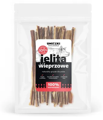 Produktbild von UNISZKI Schweinedärme – leckerli für hunde – 100 g