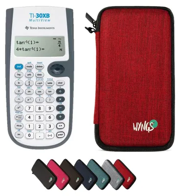 Produktbild von TI-30XB MultiView inkl. WYNGS Schutztasche Rot - Wissenschaftlicher Taschenrechner - Basic Set