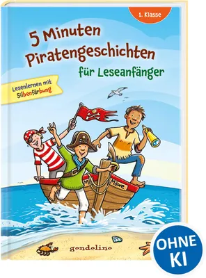 Produktbild von 5 Minuten Piratengeschichten für Leseanfänger