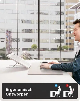 Zdjęcie produktu dla Uchwyt do laptopa, antypoślizgowy – ochrona laptopa, ergonomiczna podpórka do laptopa