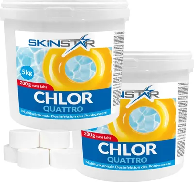 Produktbild von Chlortabletten Multitabs Pool 1-10 kg Langsamlöslich Chlor Pflege für Schwimmbad - Menge: 10 kg (EUR 7,00/Kg)
