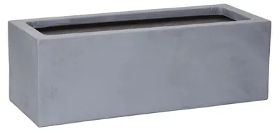 Produktbild von VIVANNO Blumenkasten Fiberglas FLOBO Kasten, Betongrau Beton-Design - 45x17x15 cm