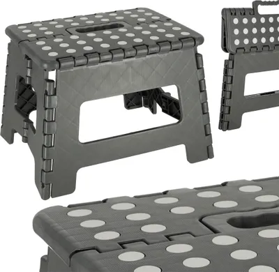 Produktbild von Rutschfester Klapphocker 22 cm dunkelgrau