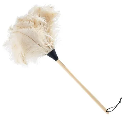 Produktbild von Bürstenhaus Redecker Staubwedel aus echten Straußenfedern weiß (75cm)