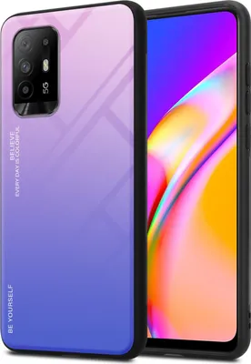 Produktbild von Cadorabo Hülle für Oppo A94 5G Schutz Hülle in Schwarz Handyhülle TPU Etui Cover Case Tempered Glas