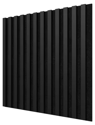 Produktbild von STEGU Linea Acoustic PROline Akustikpaneele Holz 60x60 cm,5 cm Schwarz