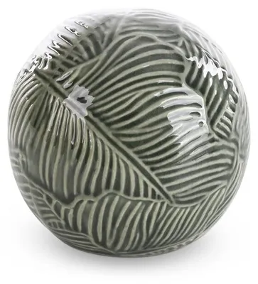 Produktbild von Dekorative Keramik-Elemente DARA, 10x10x9 cm, grün, 2 Stück