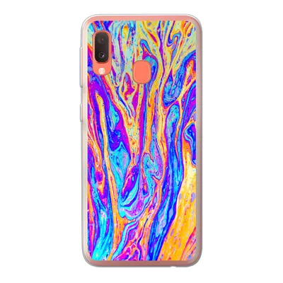 Produktbild von MuchoWow® Handyhülle Schutzhülle Hülle für Samsung Galaxy A20e Kunst - Farben - Psychedelisch Silikon Softcase Handy Hülle - Abdeckung