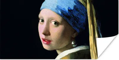 Produktbild von MuchoWow® Poster Das Mädchen mit dem Perlenohrring - Johannes Vermeer 40x20 cm - Poster für die Wand - Poster Schlafzimmer