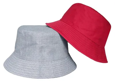 Produktbild von Umkehrbarer Fischerhut Uni Rot Einheitsgröße Polyester Faltbar