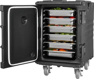 Productafbeelding van Geïsoleerde voedselcontainer, houder voor voedselcontainers, 90 liter, warmhoudplaat voor voedsel