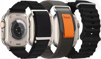Image de BRACELET POUR APPLE WATCH ULTRA/ULTRA 2, compatible avec les modèles 49/45/44/42 mm, lot de 3