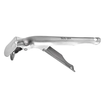 Imagen del producto de Pinza para platos calientes, sujetador antiescaldaduras para recipientes, pinza para platos calientes, sujetador de acero inoxidable para recipientes calientes, pinza para recipientes calientes, soporte para platos calientes móviles