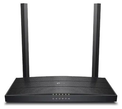 Produktbild von TP-Link Archer VR400, Wi-Fi 5 (802.11ac), Dual-Band (2,4 GHz/5 GHz), Ethernet/LAN, ADSL2, Schwarz, Tabletop-Router
