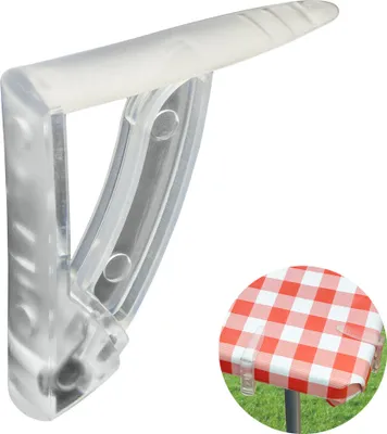 Immagine prodotto di Porta tovaglie trasparente con molla extra forte, 4 pezzi