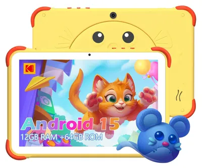 Produktbild von Tablet 10 Zoll Android 15 + 1280 800 HD Display 5G WiFi Type-C KT102 10-Zoll-Display 12GB RAM 64GB ROM 6000mAh Akku